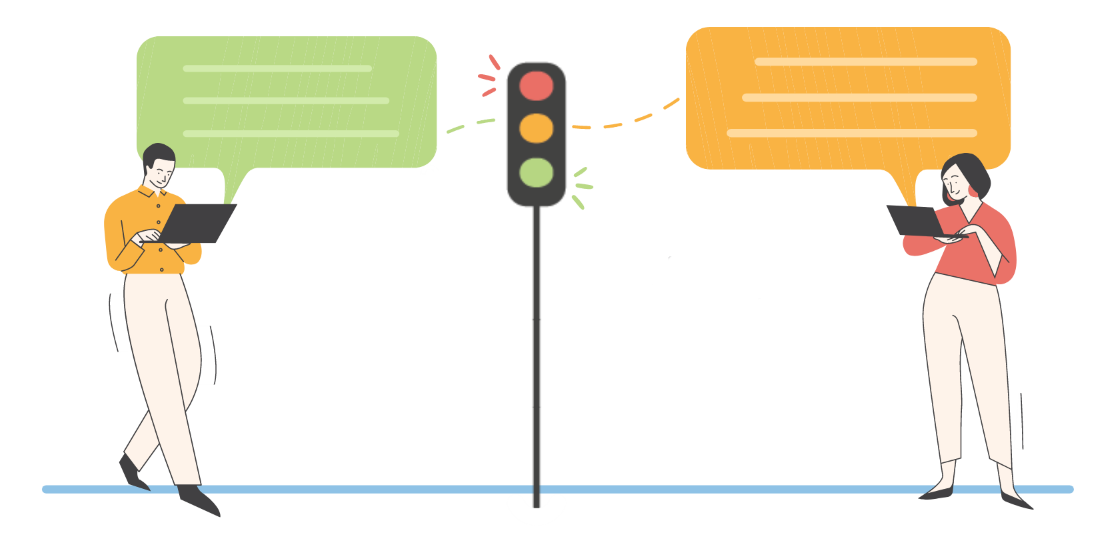 Your HR System Traffic Lights Illustration